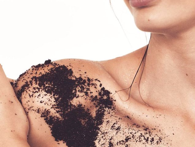 Peppermint Coffee Scrub, coffee scrub, exfoliator