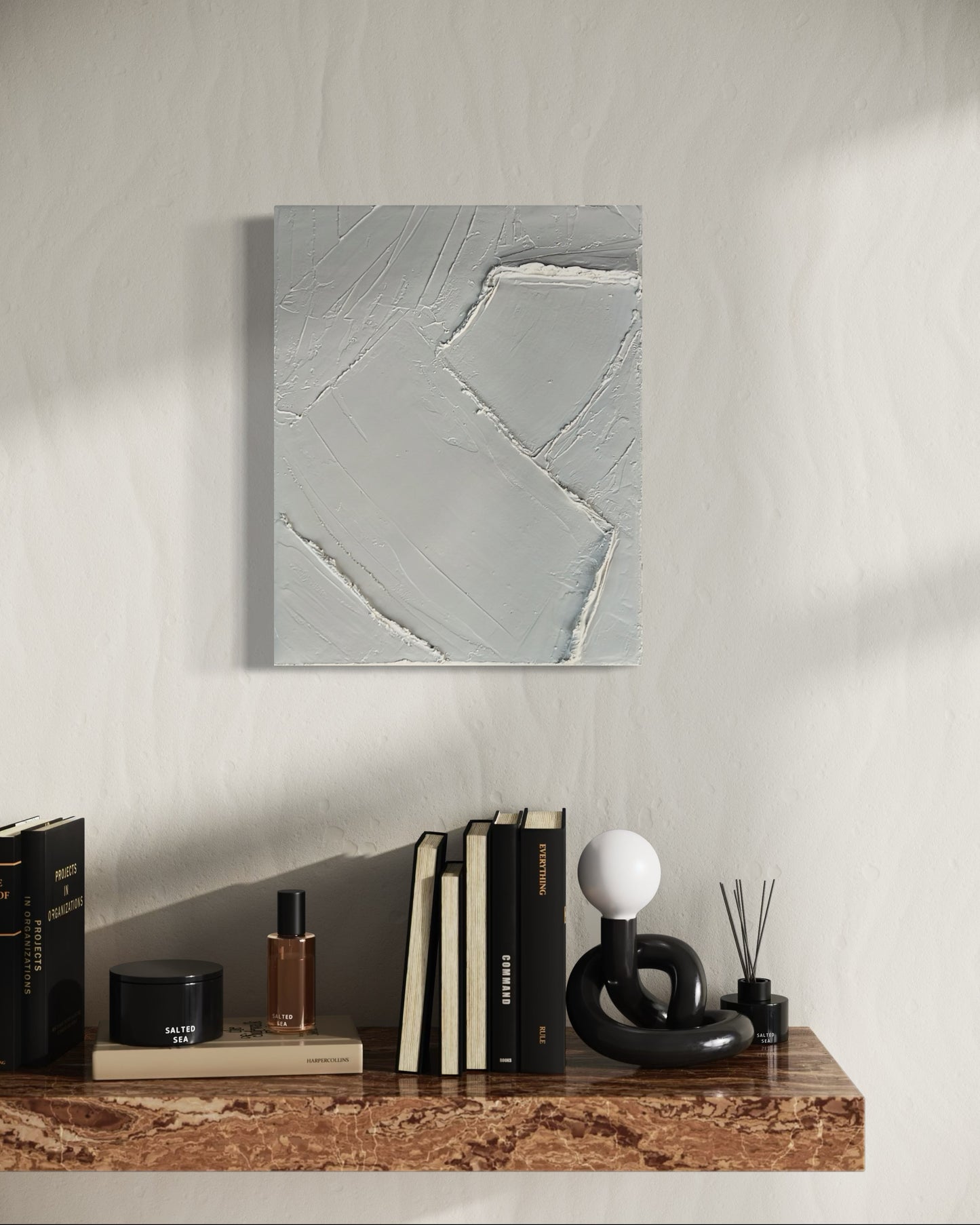 "Ocean Waves" Textured Wall Art by MXA