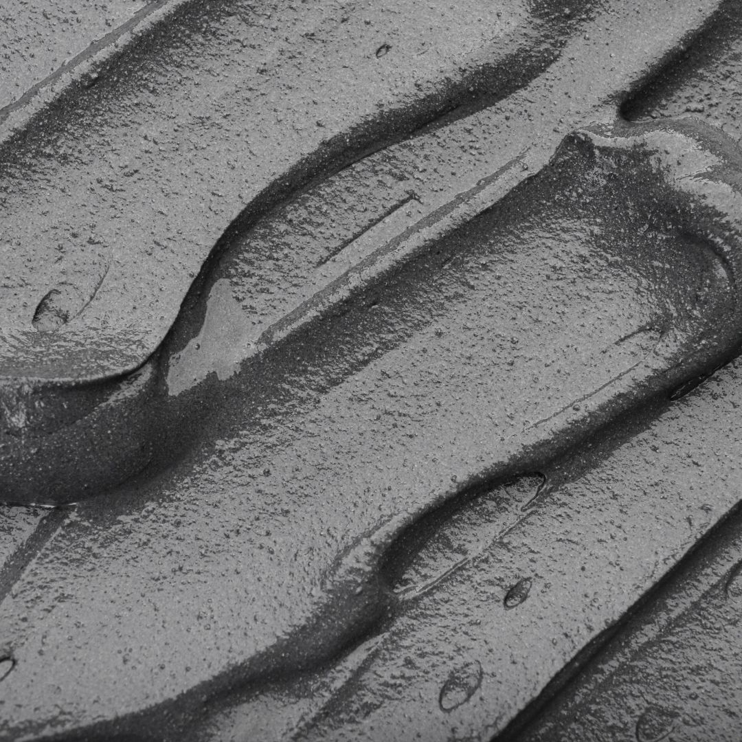 Close-up of mud mask