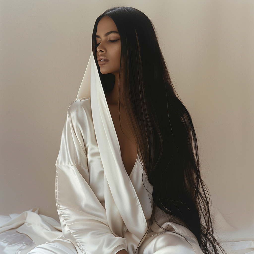 The Hooded Silk Kimono